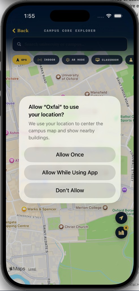 Campus Core Explorer · Oxford